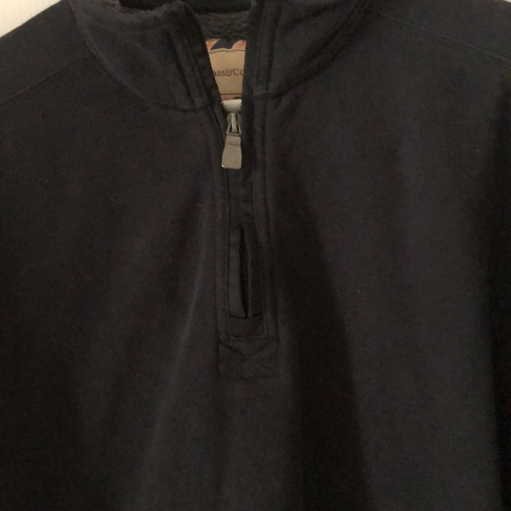 Men’s G.H. bass & co. Sherpa lined Pull over half zip long sleeve shirt - Picture 3 of 10